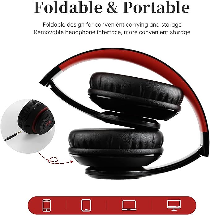  FINGERTIME Foldable Kids Headphones     