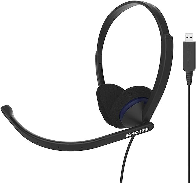 Koss CS200 USB Double-Sided On-Ear Communication Headset