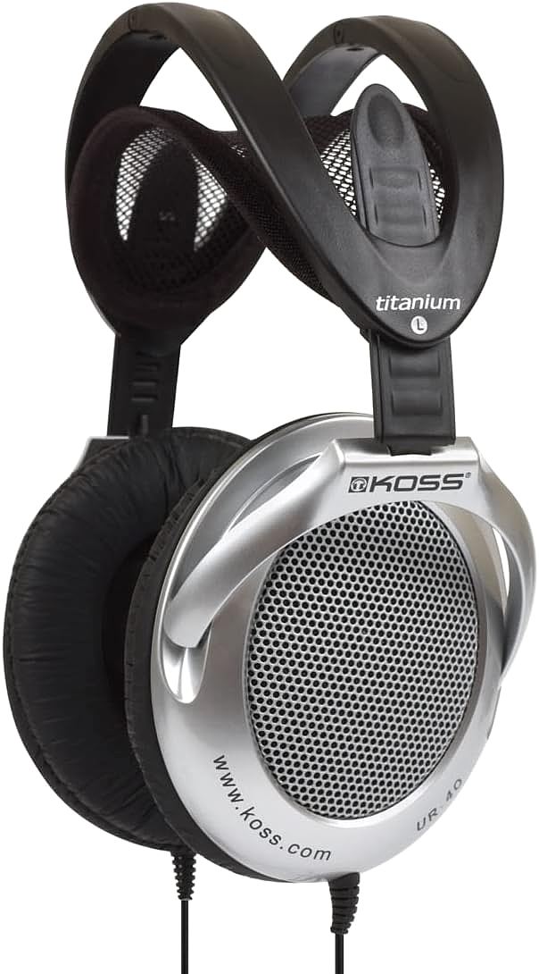 Koss UR40 Collapsible Over-Ear Headphones: Legendary Koss Sound in a Lightweight, Portable Package