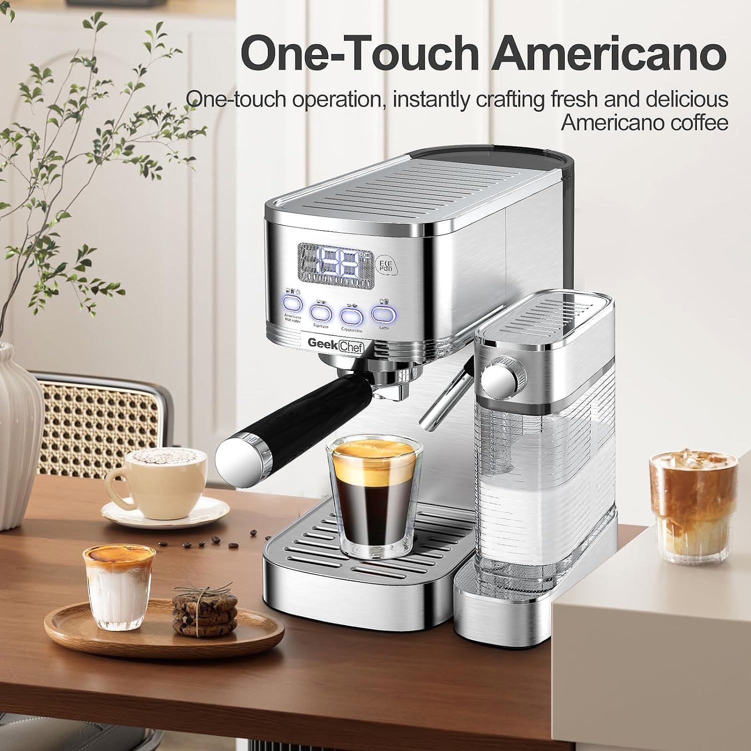 Geek Chef Espresso and Cappuccino Machine: The All-in-One Coffee Maker ...