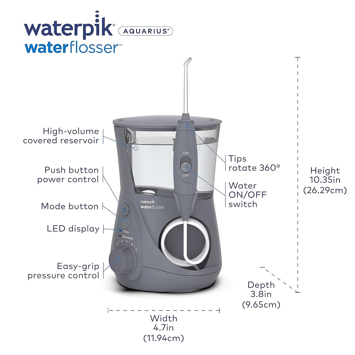  Waterpik WP-667CD Aquarius Water Flosser   